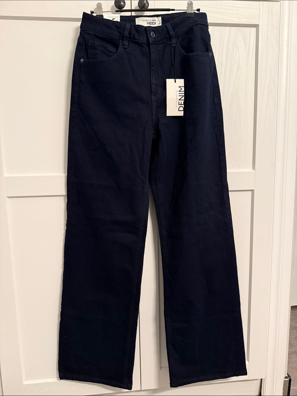 Dynamite Heidi Wide Leg Jean Dark Blue size 28